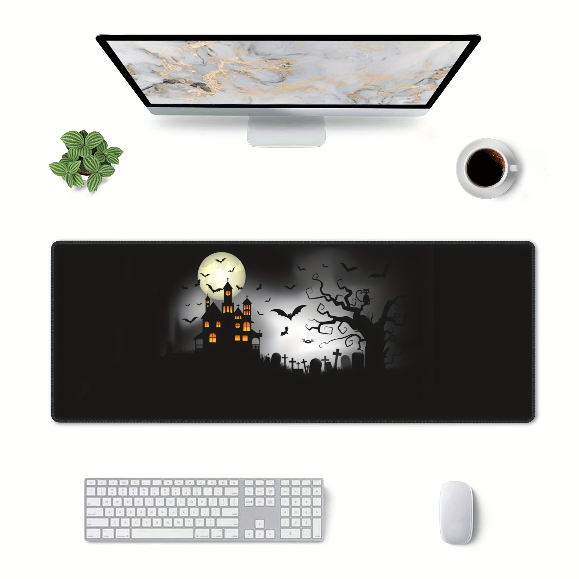 Halloween-themed Extra-large Mouse Pad: Typing, Clicking, And Sliding Are  Easier, And Work, Games, And Creations Are All Under Control - Temu