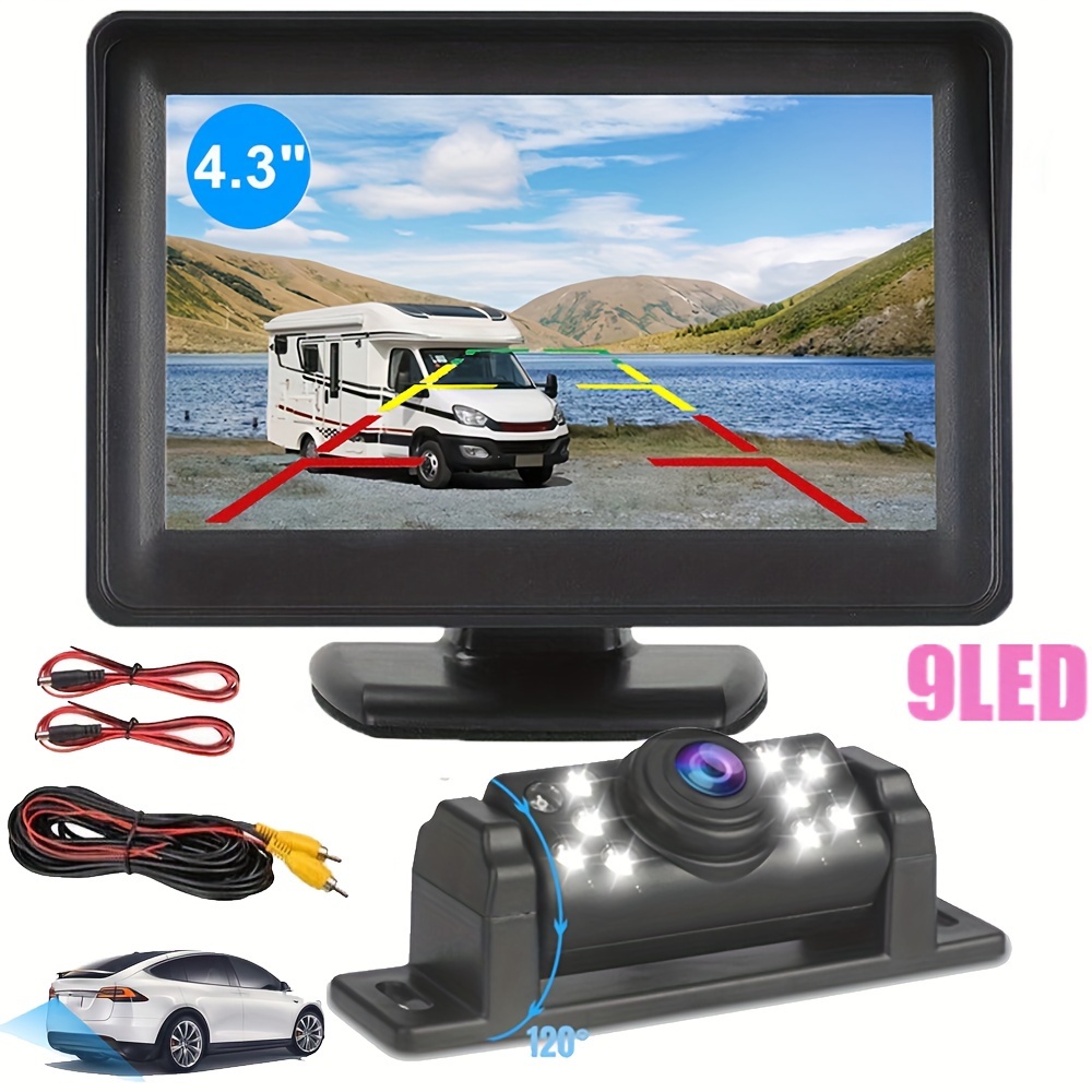 Wireless Car Monitor Backup Camera Rear View Hd Parking - Temu