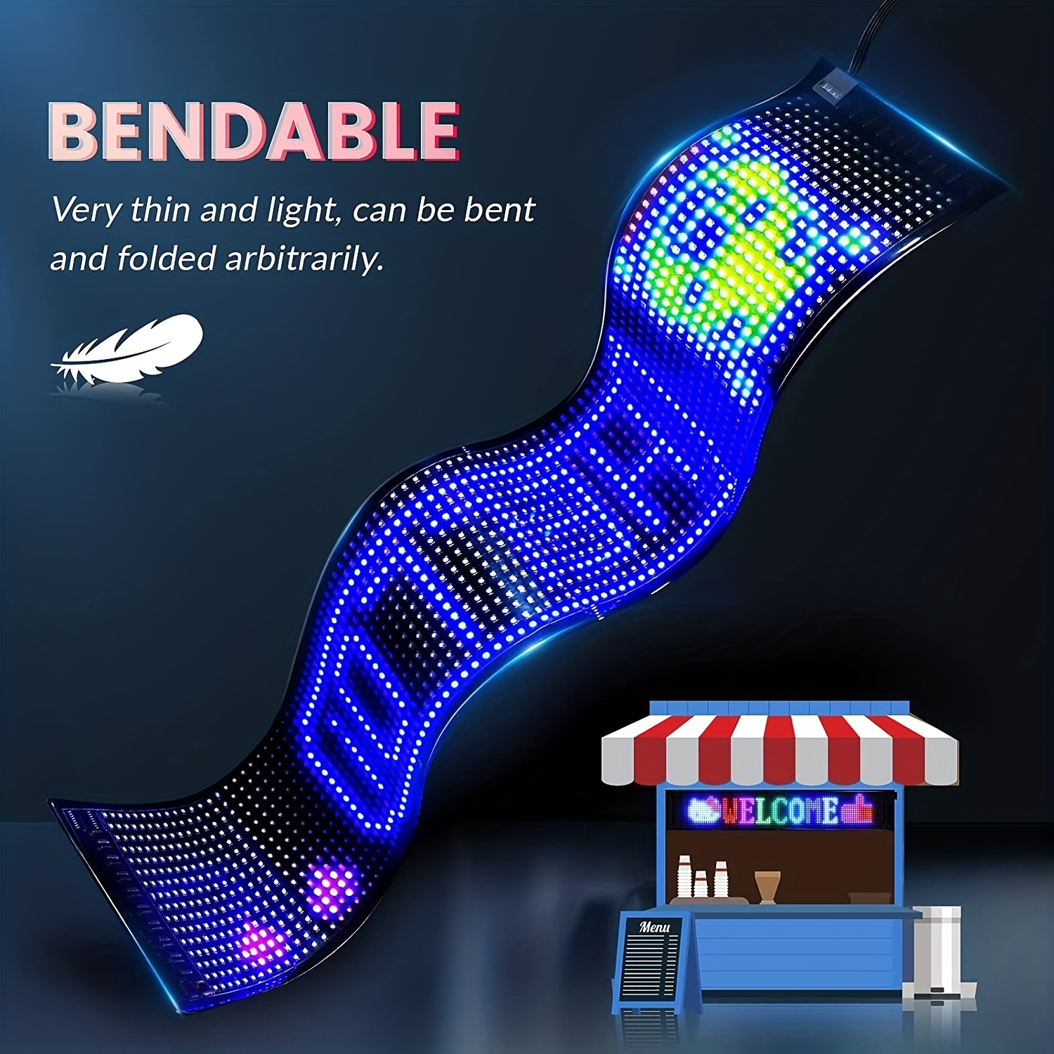 Led Flexible Light Strip Christmas Decorative Light Strip - Temu