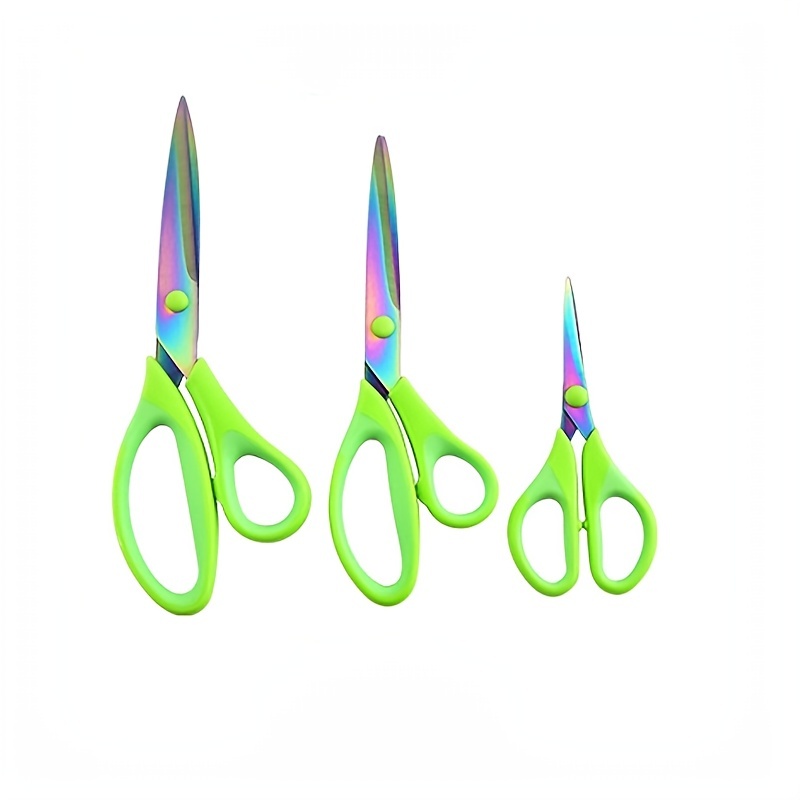 3 Pairs Titanium Sewing Scissors Set Tailor Scissors Embroidery Multipurpose