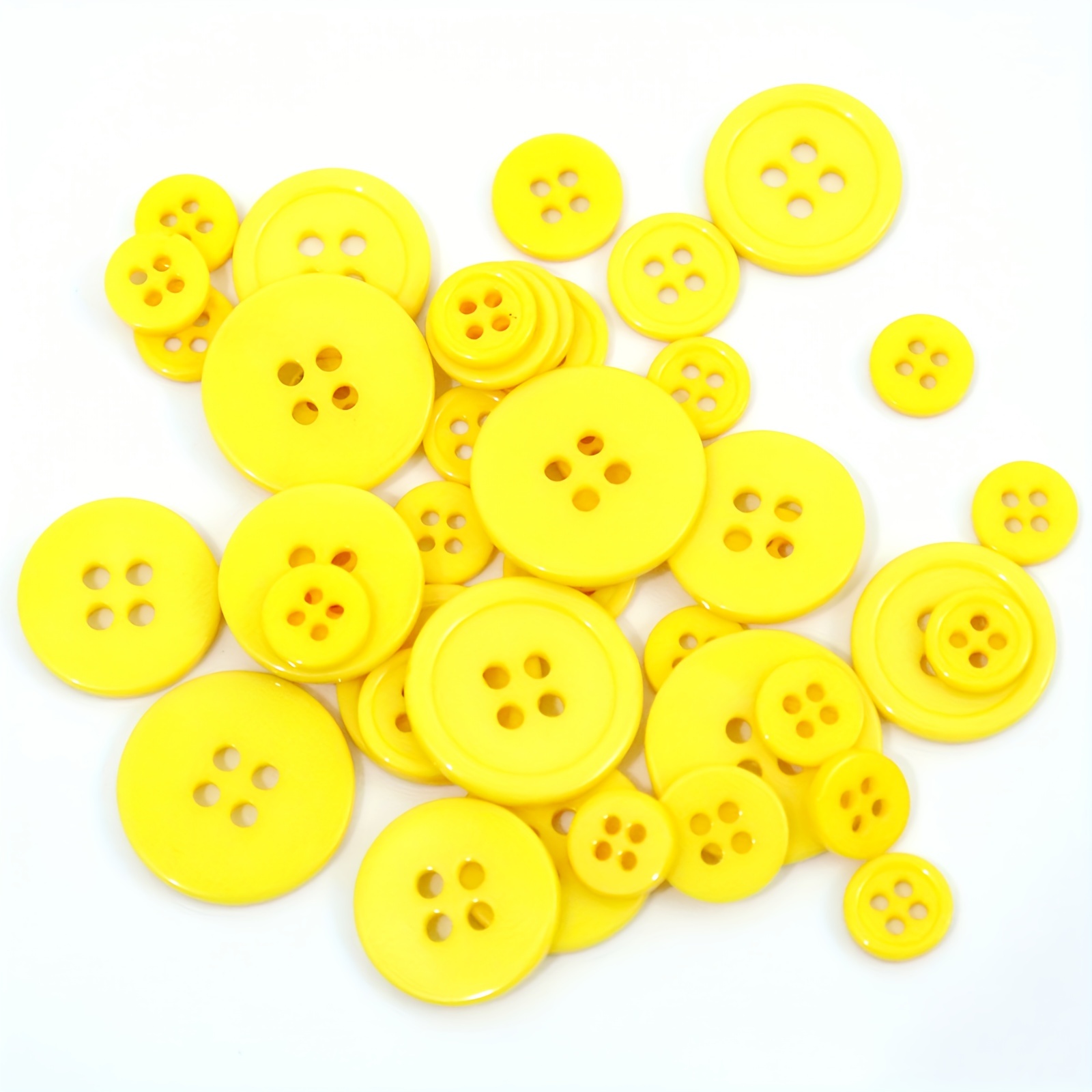 45pcs Resin Button Basic Sewing Buttons for DIY