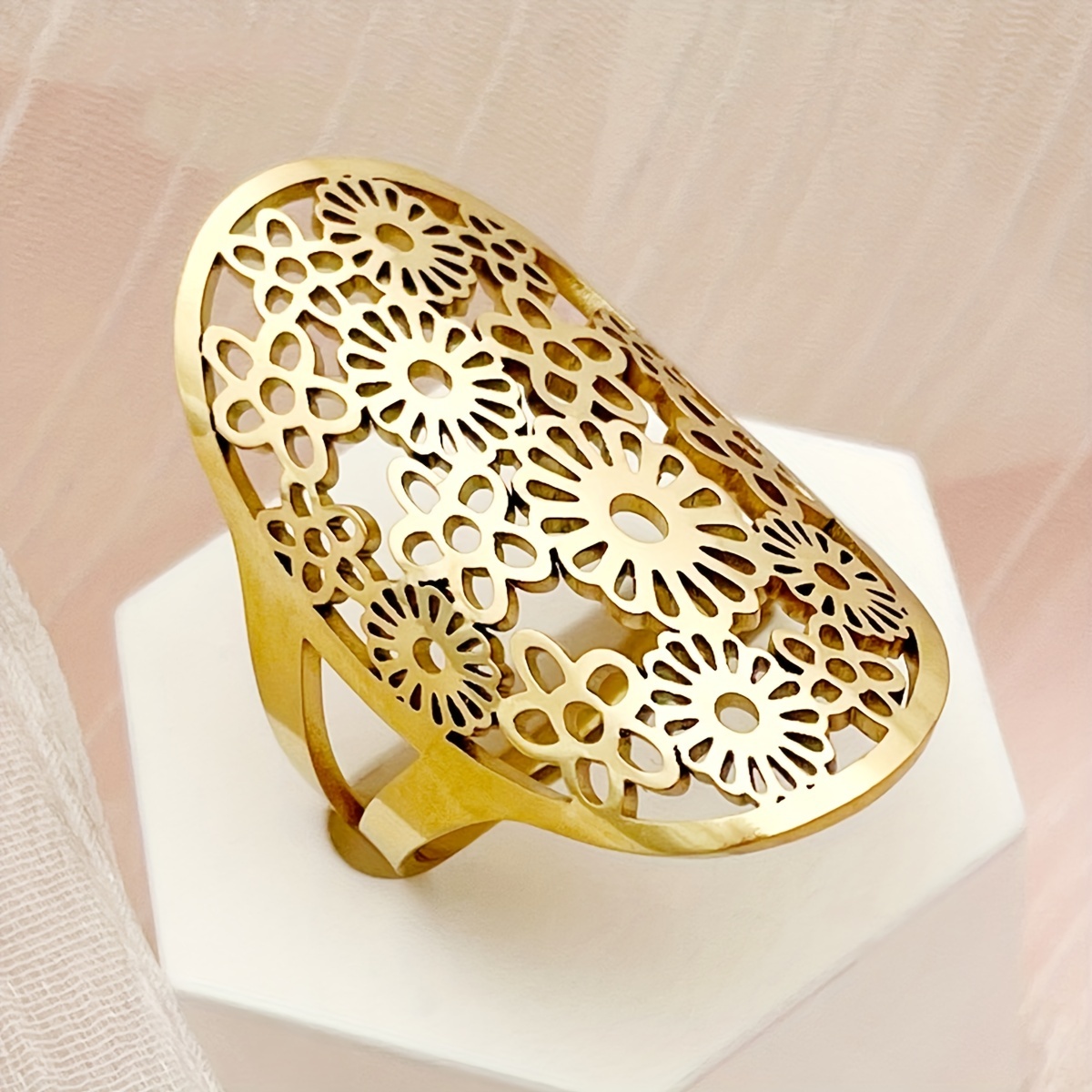 Vintage Stainless Steel Men's Ring