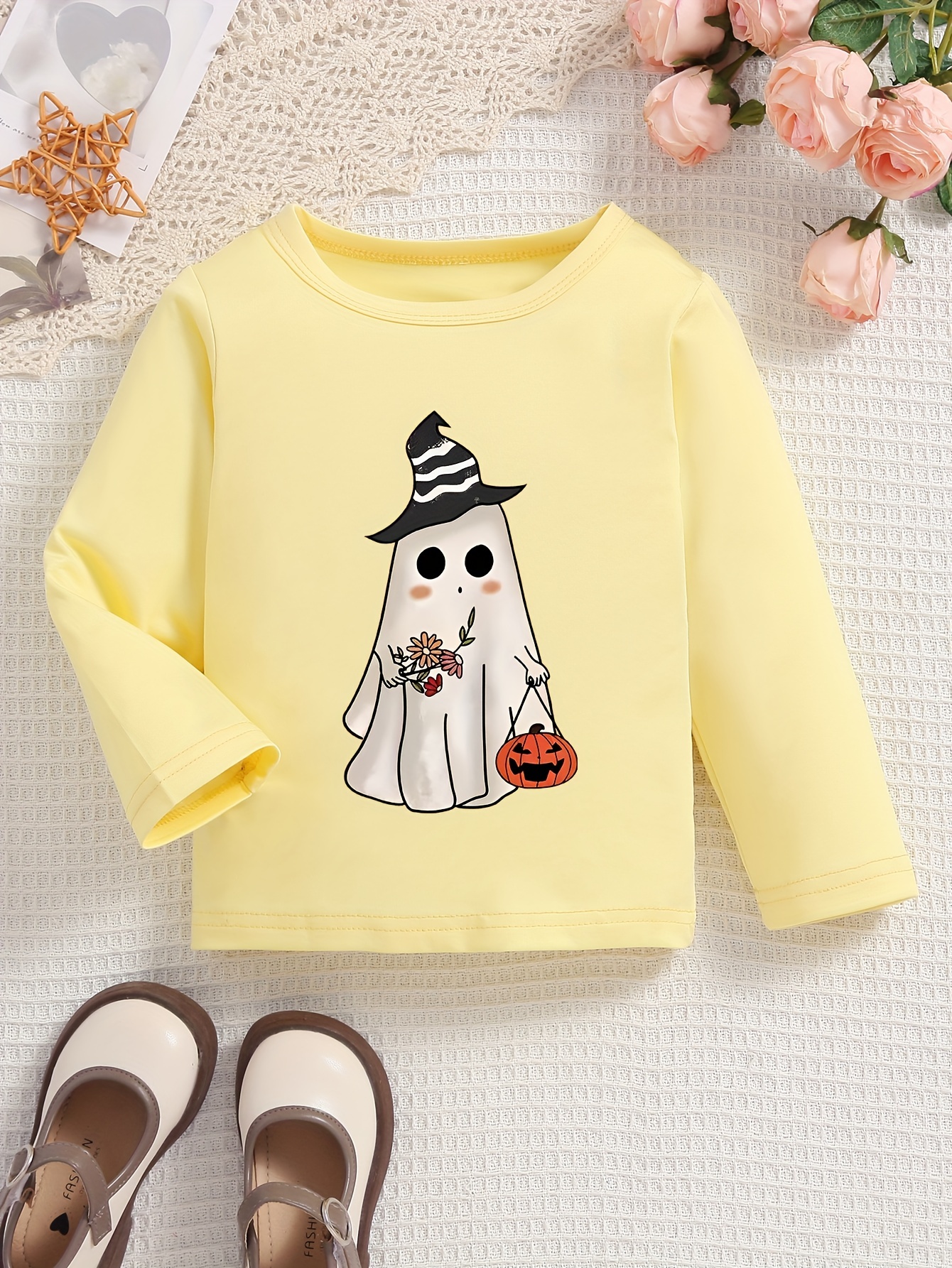 CAMISETA INFANTIL FILHA HALLOWEEN FANTASMA