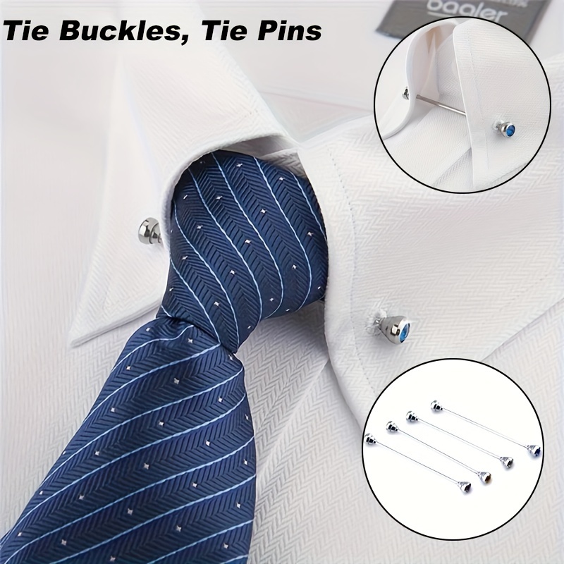 Men's Business Tie Clip Tie Bar For Regular Ties Necktie Suitable For  Wedding Business, Tie Pin Clips - Temu
