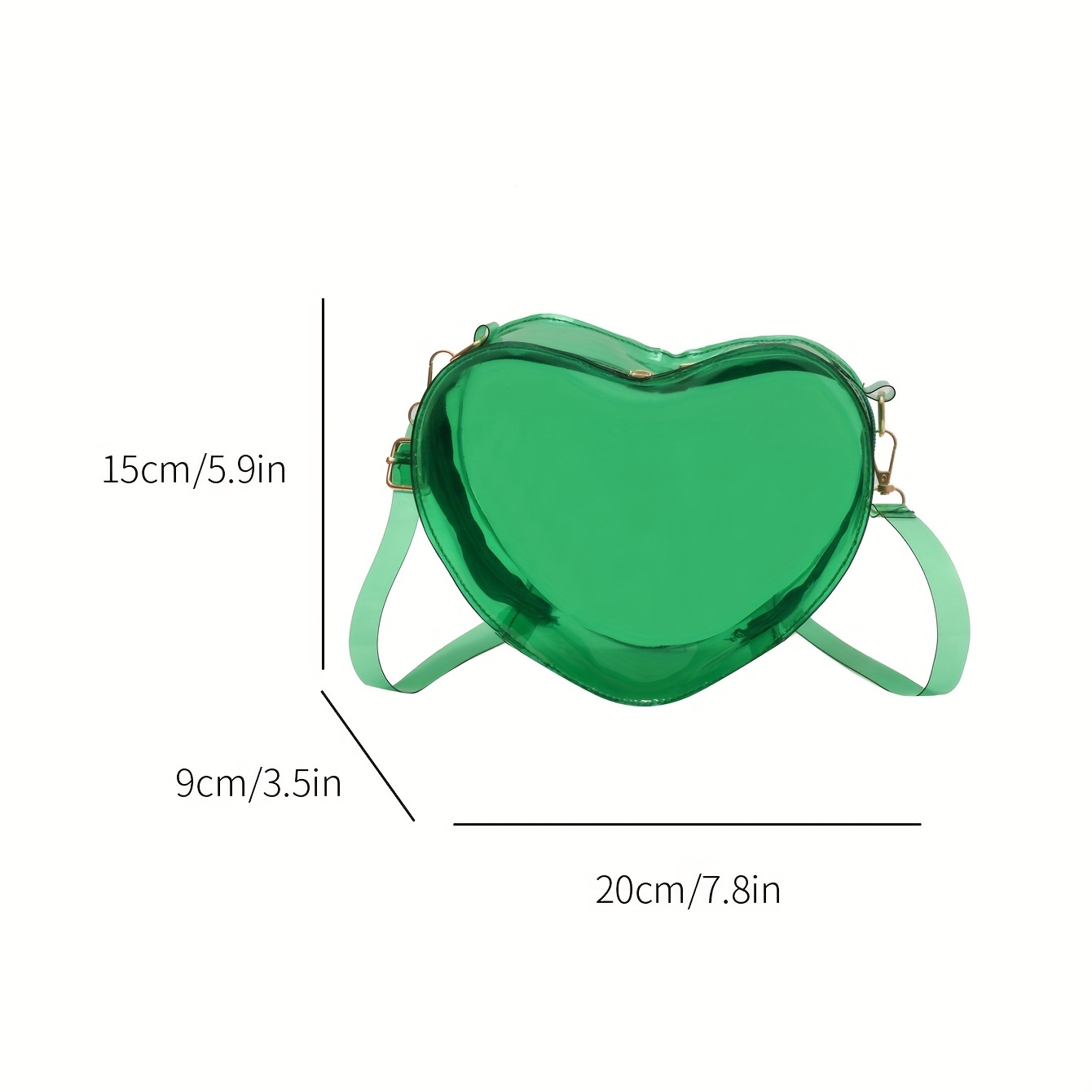 Transparent Love Heart Shaped Bag, Candy Color Crossbody Bag, Stadium  Approved Jelly Bag For Travel Beach, Music Festival - Temu