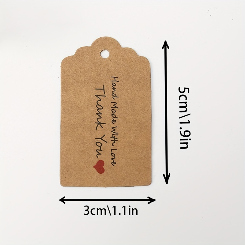 Handmade With Love Tags Handmade Tags Kraft Paper Handmade - Temu