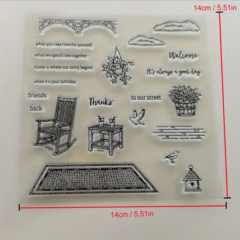 Lazy Days Clear Stamp and Cutting Dies for Card Making,diy Scrapbook Crafts