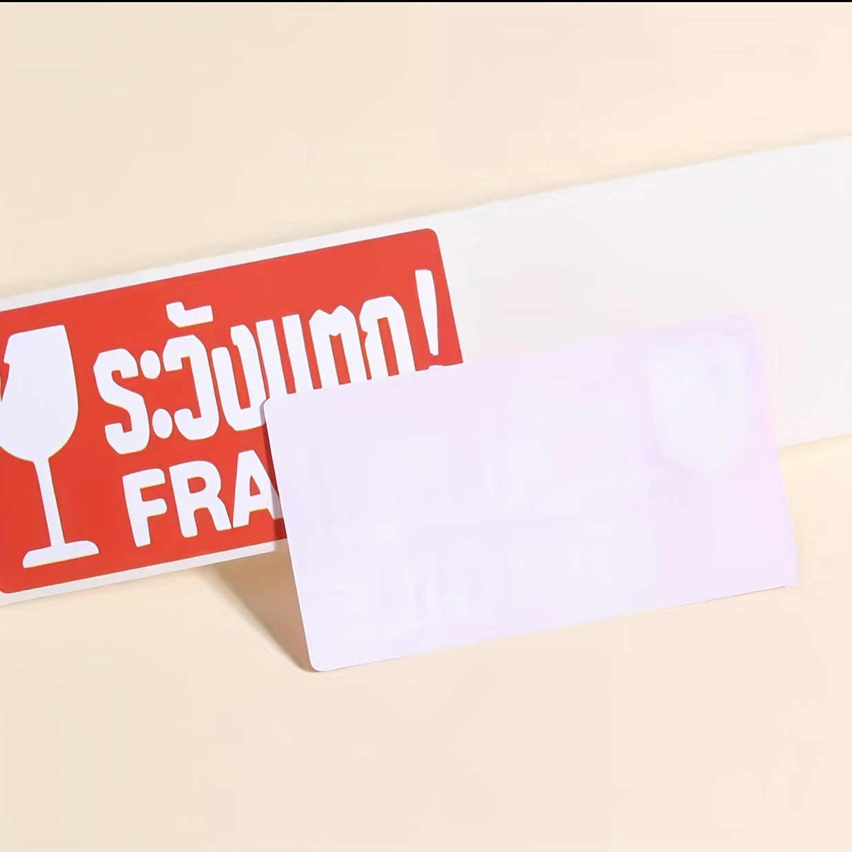 FRAGILE GLASS Labels - Self adhesive handle with care Stickers