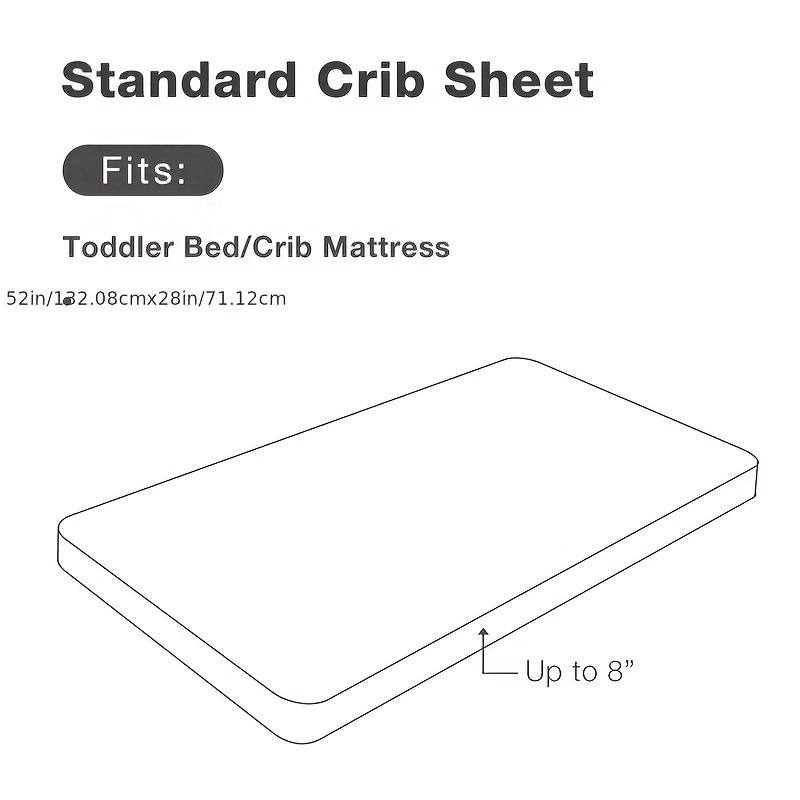 Microfiber Fitted Crib Sheet Set, Soft Toddler Bed Sheets