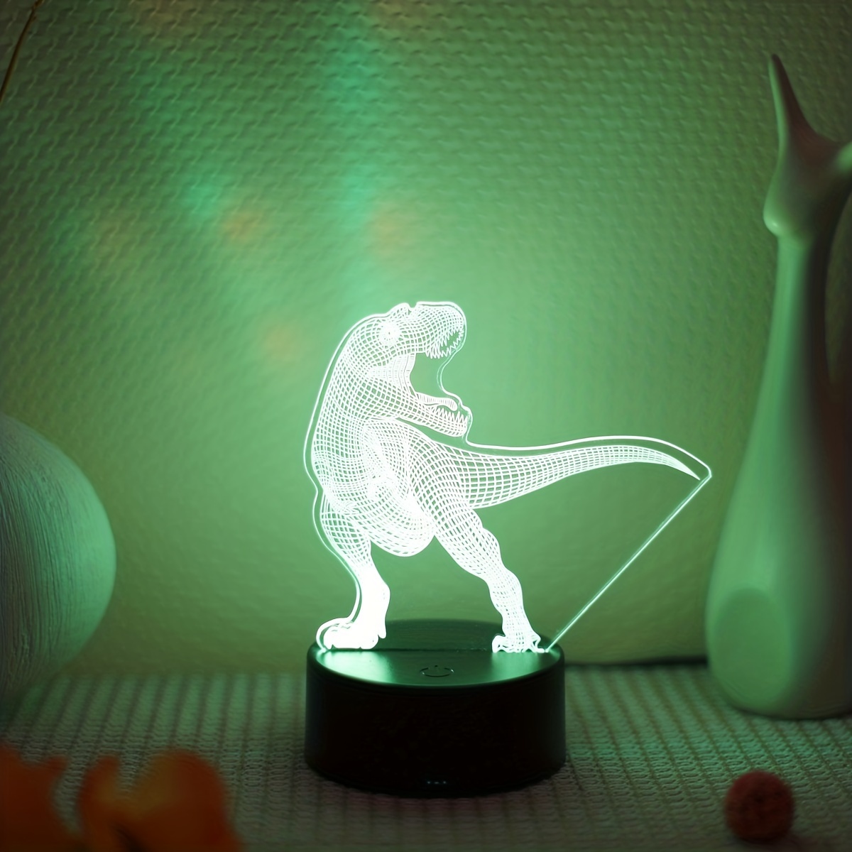 3d Dinosaur Animal Night Light Led Illusion Lamp 7 Color - Temu Mexico