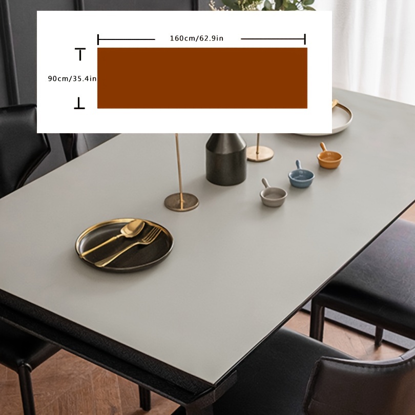 Leather Desk Mat for Desktop, Wipeable Tablecloths Rectangular, Large Mouse  Pad, Table Protector Pad for Dining Room Table, Office Desk, Coffee Table