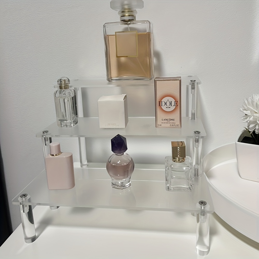 Contenitori per la casa acrilico cosmetico profumo espositore stand  antipolvere trucco organizer trasparente