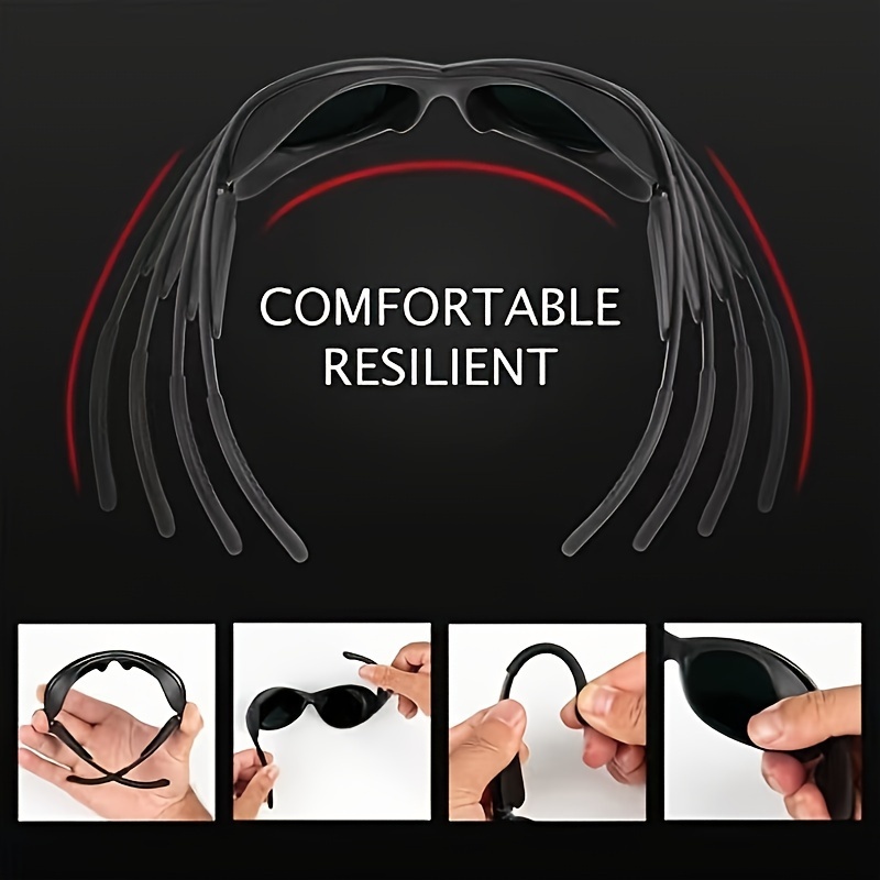 Gafas de terapia de luz roja, protección ocular para gafas de bronceado,  gafas de seguridad láser IPL 200-2000nm, protección ocular para terapia de