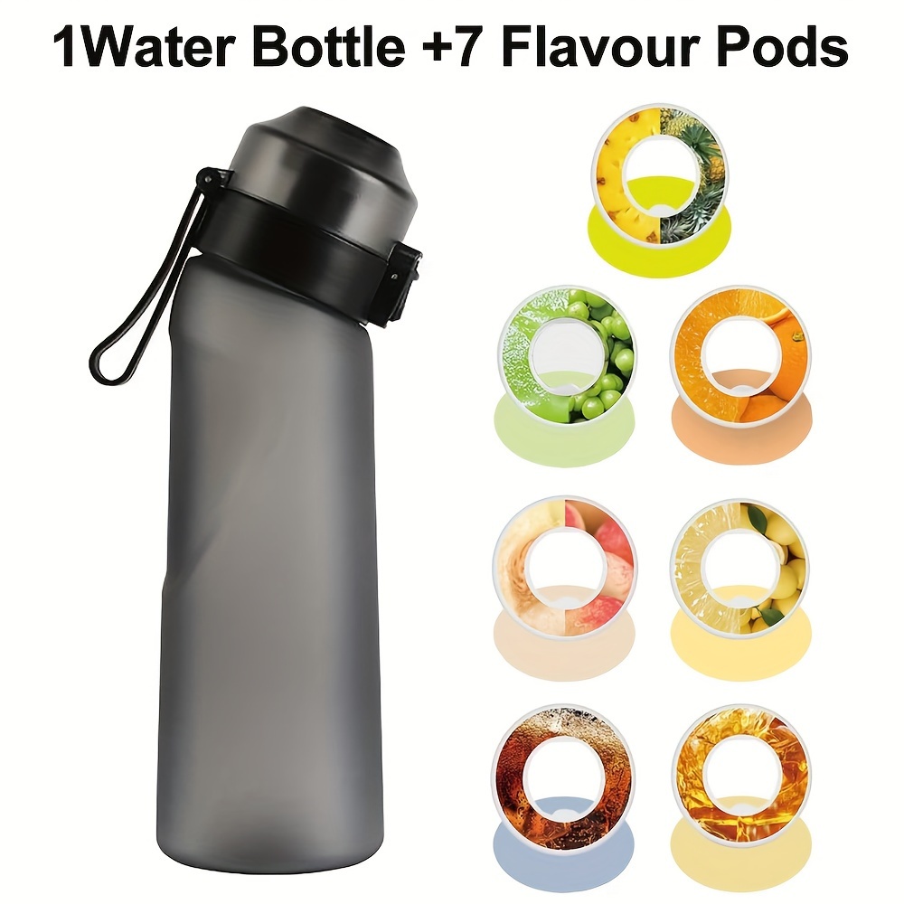 Portable Leakproof Water Bottle 7 Flavour Pods Scented Water - Temu