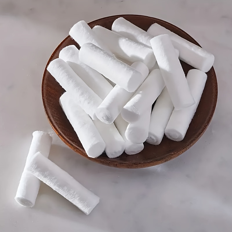 Dental Cotton Rolls - 100% High Absorbent Rolled Cotton for Mouth and Nose  - #2 Medium 1.5 Non-Sterile (50)