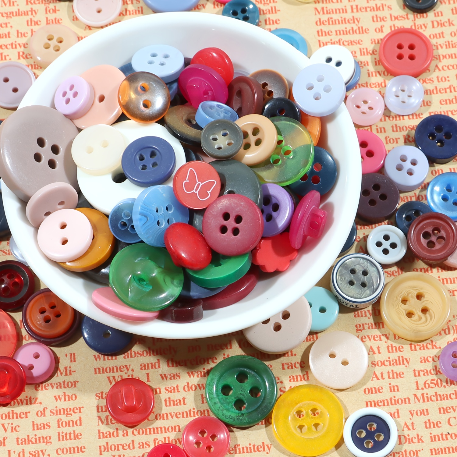 Bottoni Colorati In Resina 50 G Circa 100 Pezzi Artigianato - Temu Italy