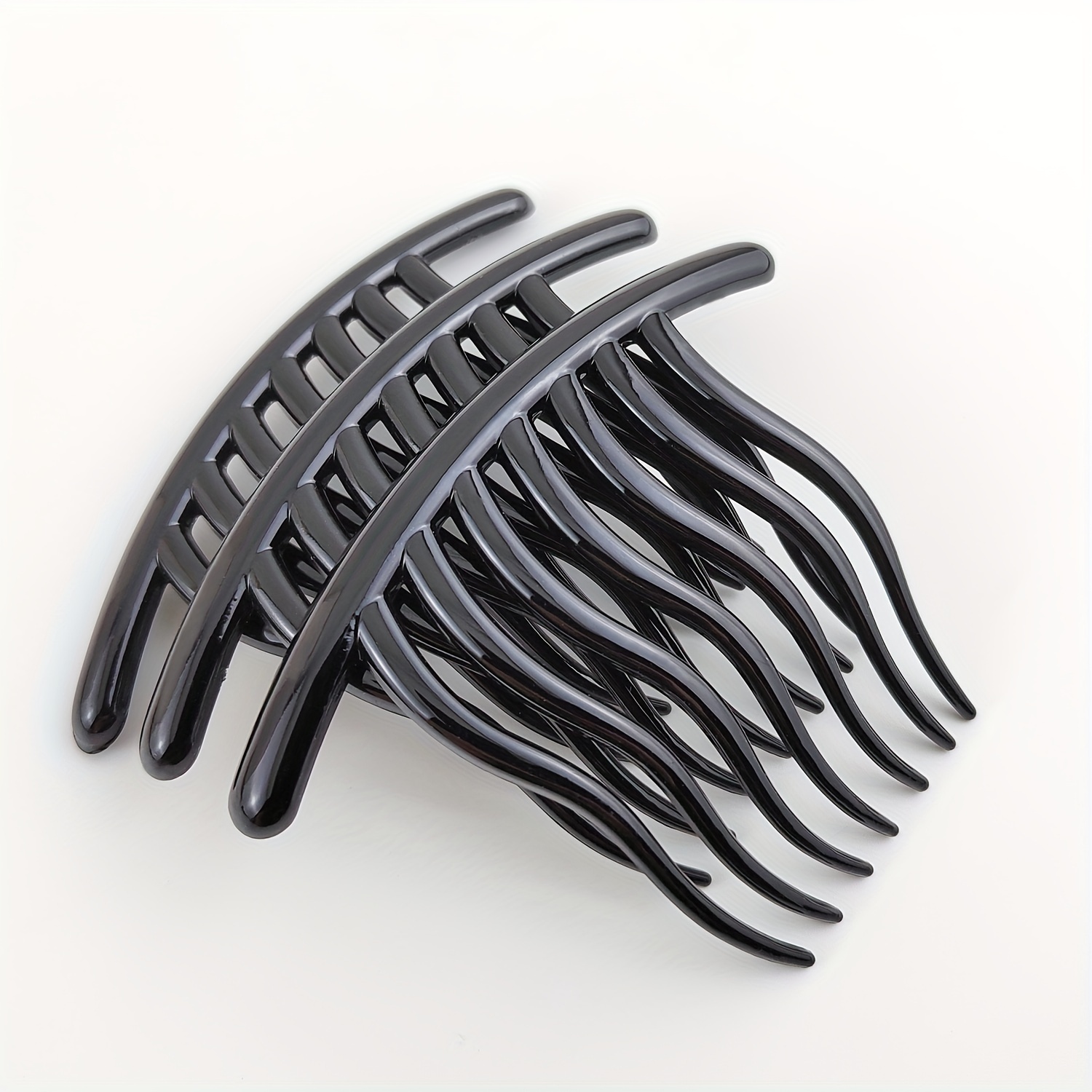 French Twist Combs With Black Rubber Band - Temu