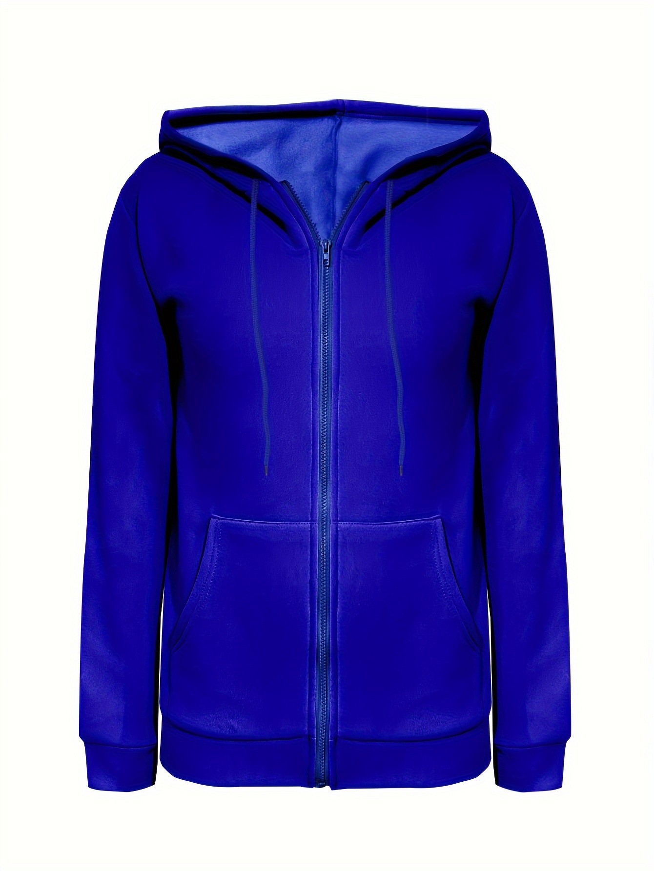 Blue hoodie hot sale with zipper