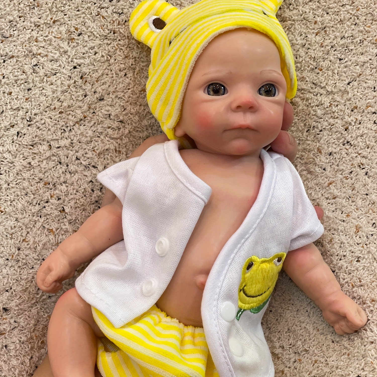 Realistic 14'' Baby Boy And Girl Full Body Silicone Reborn Dolls Soft Twins  Toys