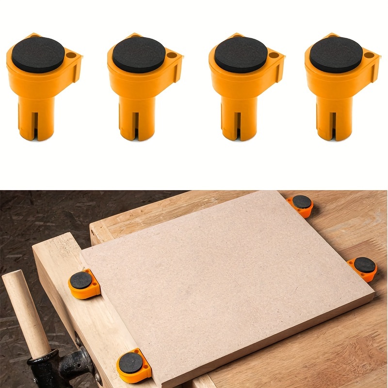 

1set Bench Dog 19mm 20mm Non Marring Durable Nylon Woodworking Table Stop With Grommet Bench Brake Inserts Made Of Premium Nonslip Eva For Dog Holes A Woodworking Shop Essential