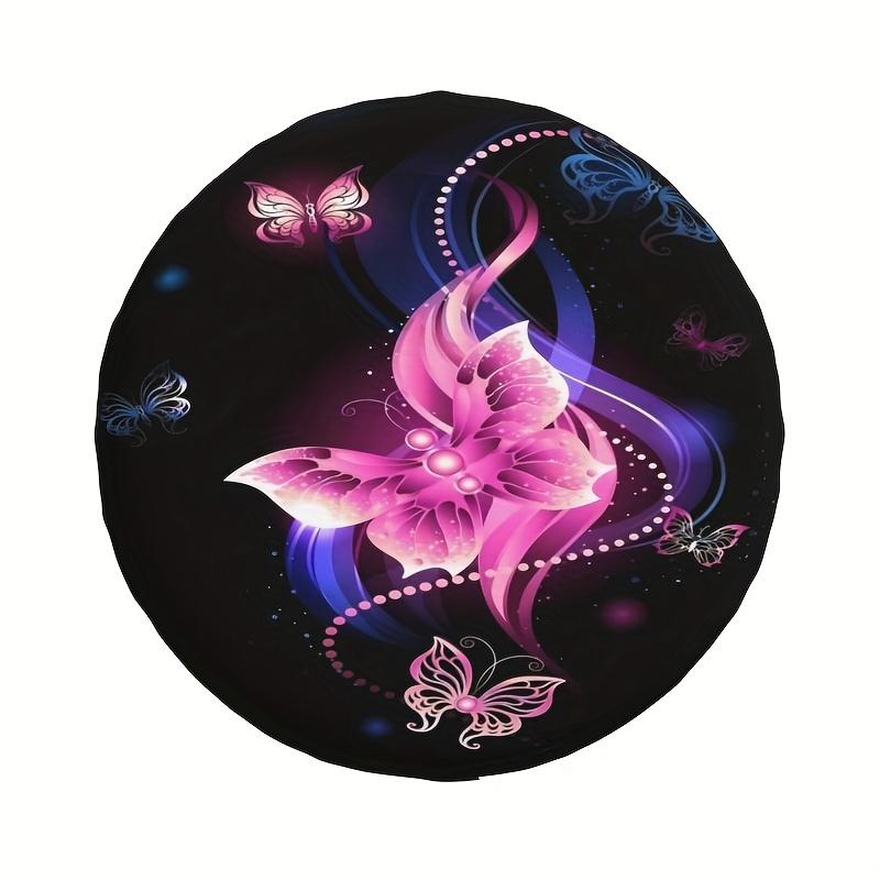 Colorful Butterfly Printed Spare Tire Covers Dustproof Waterproof Dustproof  Car Wheel Tire Covers For Trailer, Rv, Suv And Multi-purpose Vehicles  Temu Australia