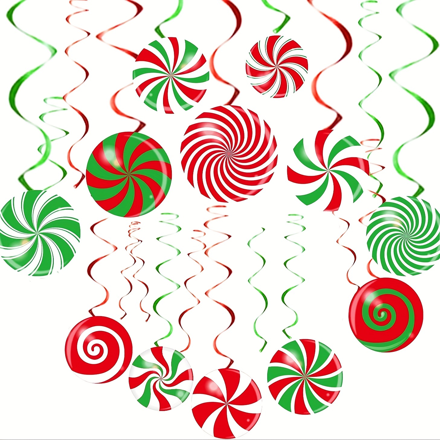 Grinch Christmas Hanging Swirl Hang Swirl Streamer Spiral Swirl Ceiling  Decor @