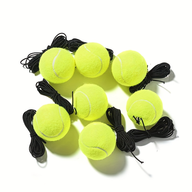 Juego de pelotas de rebote de tenis | Base de potencia resistente, no  requiere relleno | Tres pelotas de tenis, cuerda elástica larga y bolsa con