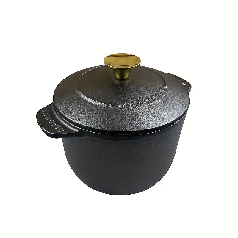 Enameled Cast Iron Dutch Oven /0.5gal Deep Stockpot With Lid - Temu