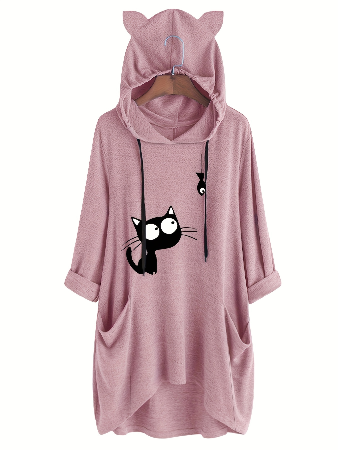 Oversized sales cat hoodie