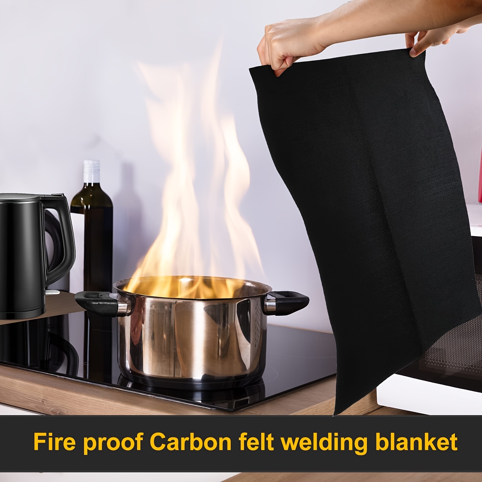 300*200mm Carbon Fiber Graphite Felt Torch Shield Pack Protective Sheet  Welding Protective Blanket – the best products in the Joom Geek online store