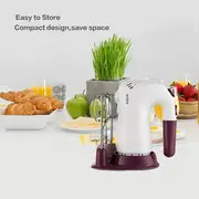 1pc powerful 5 speed hand mixer with storage base and eject button perfect for whipping dough cream cake and  details 2