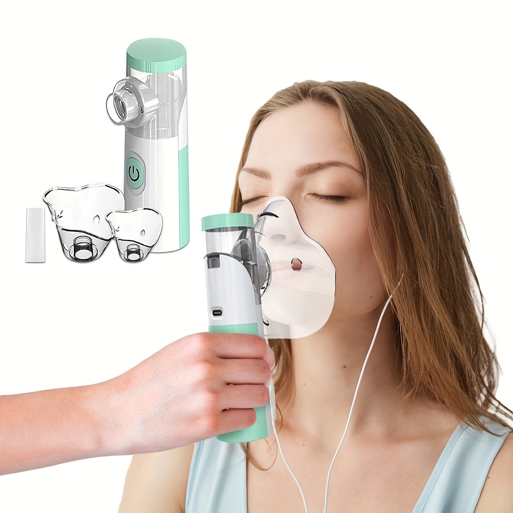 Inhalateur Rechargeable pour Adulte et Enfant silencieux Portable  Inhalateur d'aérosol de Voyage Domicile Utilisation Quotidienne