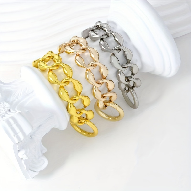 Rhombus Alloy Extension Chain For Men's Bag
