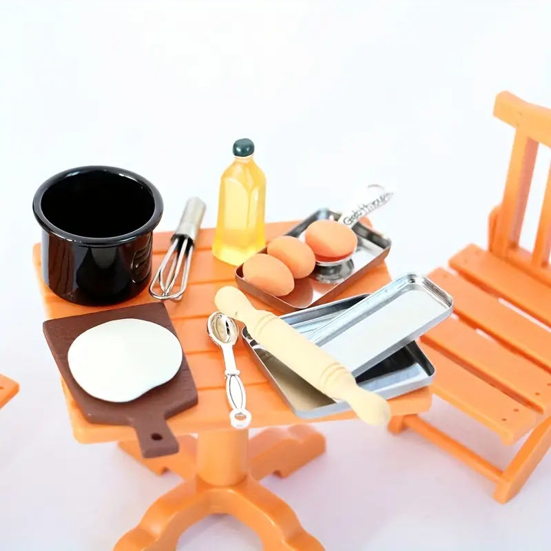 Mini Baking Tool Set - Perfect For 1:6 Dollhouse Pretend Play And Photo  Props! - Temu