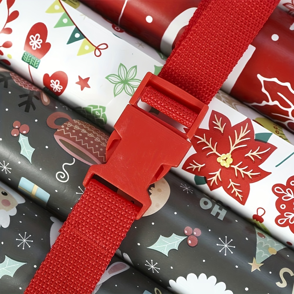  10 Rolls Holiday Wrapping Paper Christmas Santa Gift Wrapping  Paper Red Green White Random Pattern : Health & Household