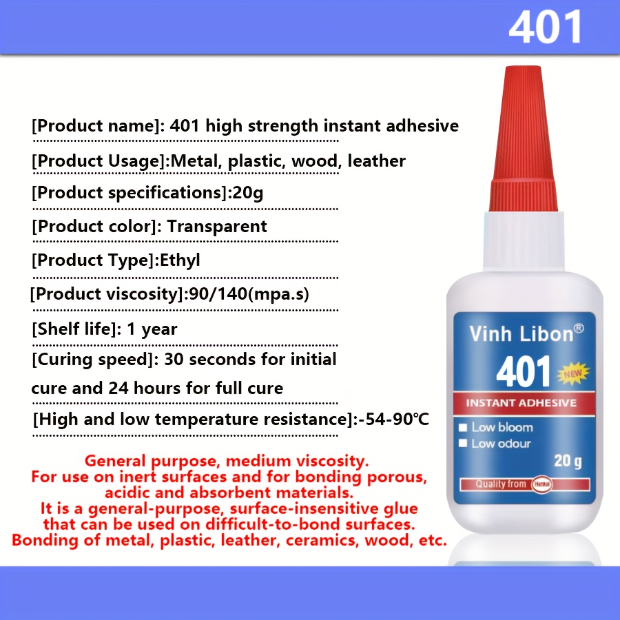 20g Leather Glue, Leather Adhesive,Instant Strong Glue for bonding