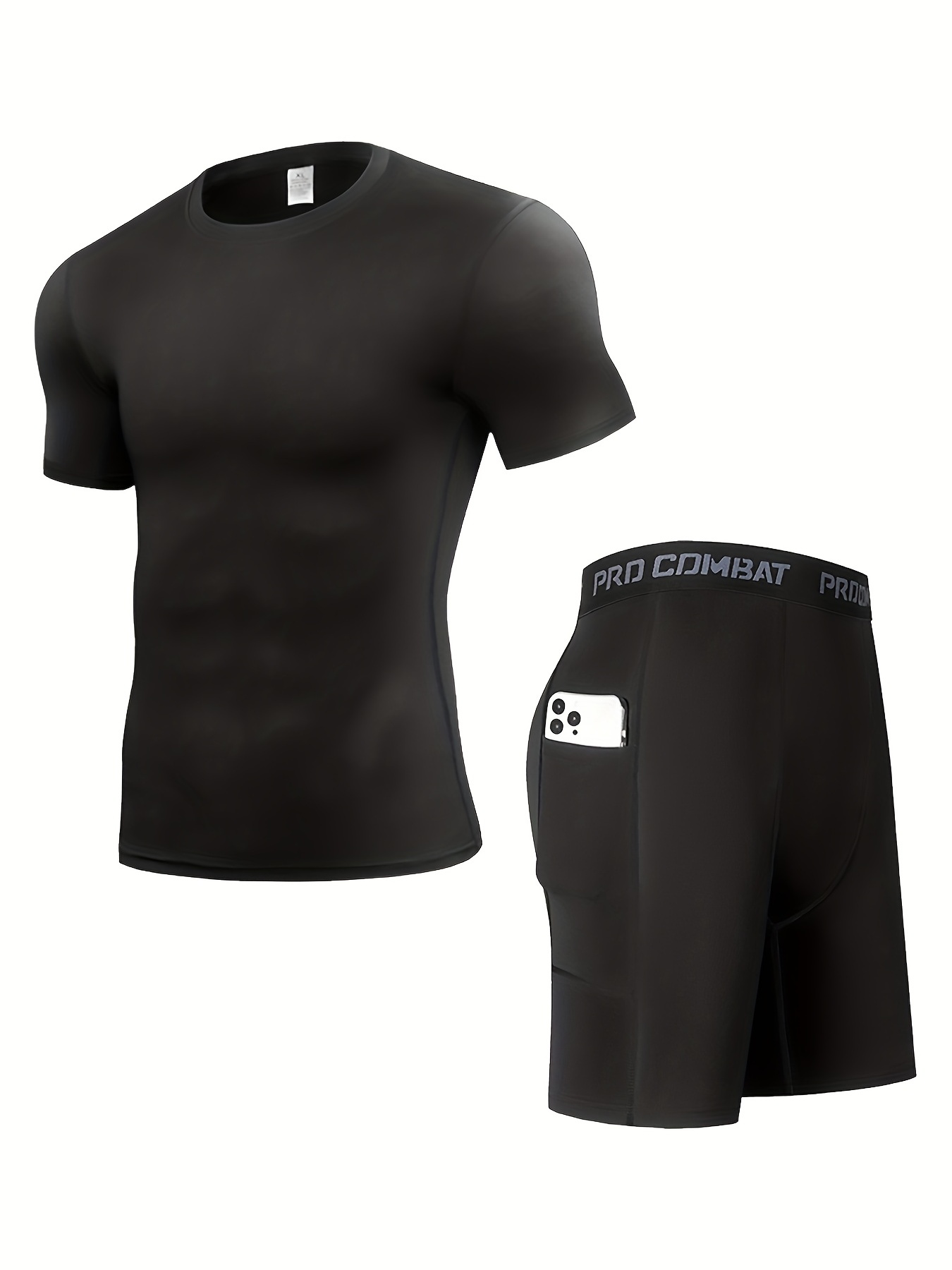 Sportswear Men's Active Quick Dry Compression T shirt High - Temu