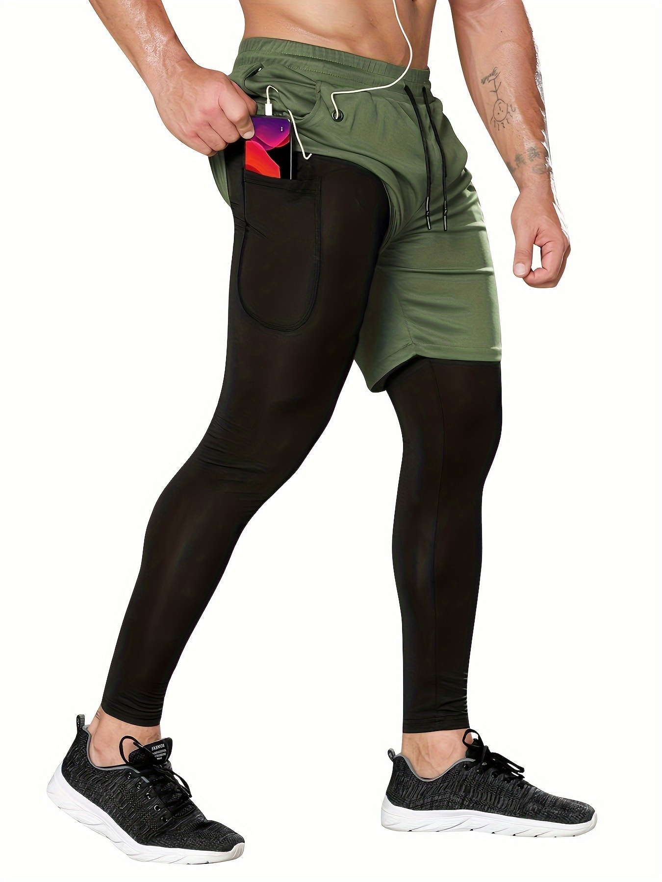 Running shorts with clearance leggings