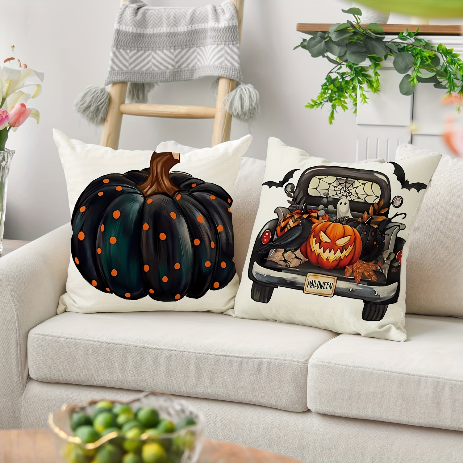 Happy Halloween Double Sided Outdoor Pillow