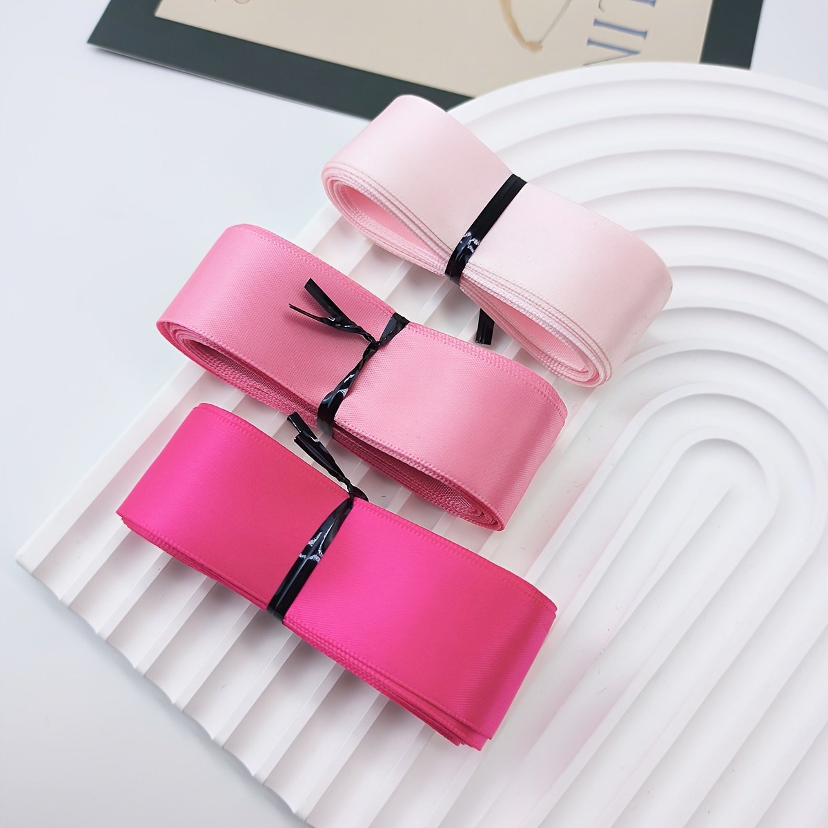 Width High Density Thickening Satin Ribbon Silk - Temu