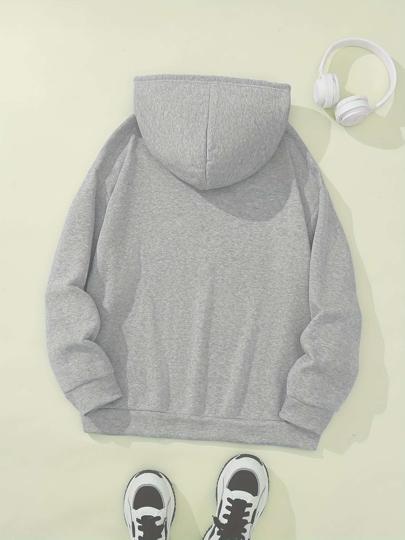 Women's Fleece Hoodie - Cozy Long Sleeve Pullover With Drawstring Hood & Pockets, Casual Winter Sweatshirt