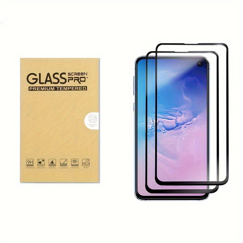

2 Packs Designed For Galaxy S10e (not Fit For Galaxy S10) Tempered Glass Screen Protector, (full Screen Adhesive And Cover) 0.33mm, Anti Scratch, Bubble Free (black)