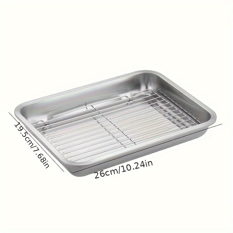 304 stainless steel plate tray rectangular square oven tray baking pot dish  deep Japanese barbecue bbq
