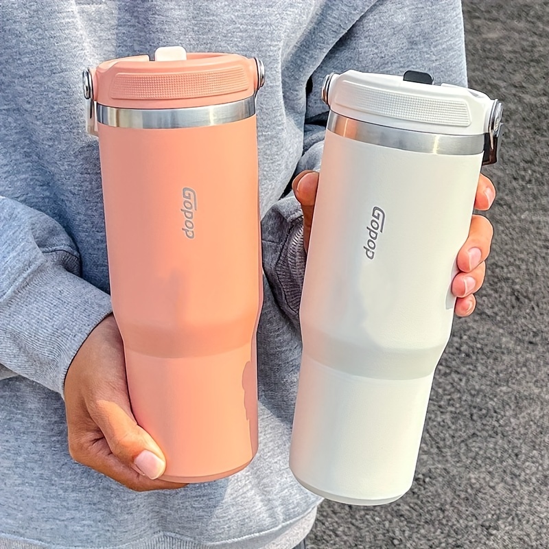 1pc 30oz Mug Tumbler With Handle Insulated Tumbler With Lids Straw Stainless  Steel Coffee Tumbler Termos Cup for Travel Thermal Mug