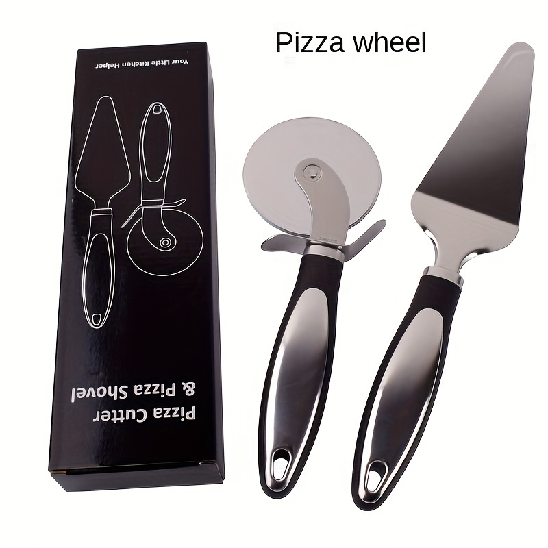 Stainless Steel Pizza Cutter Wheel And Pizza Shovel Pie - Temu