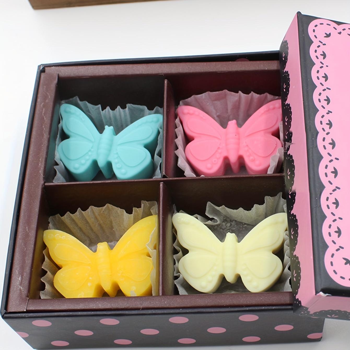 Butterfly Ice Cube Tray (2 pcs) Craft Ice Cube Molds Butterfly Molds  Silicone Ice Cube Tray Shapes Butterfly Molds for Chocolate Cute Ice Cube  Tray