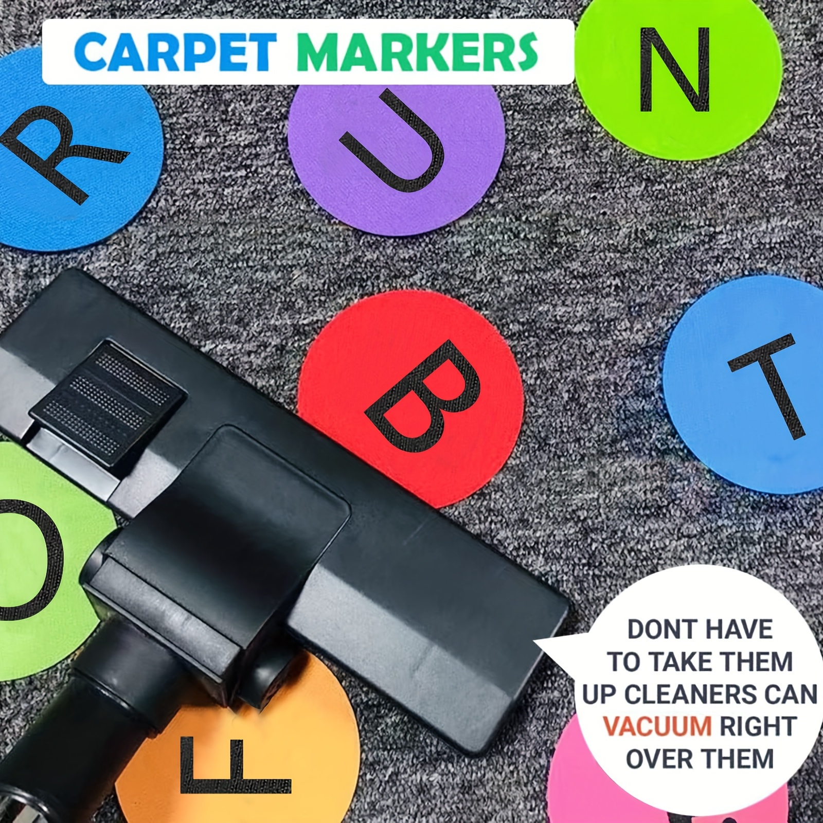 Carpet Floor Markers Dots Black Carpet Sit Dots Circles Spot - Temu