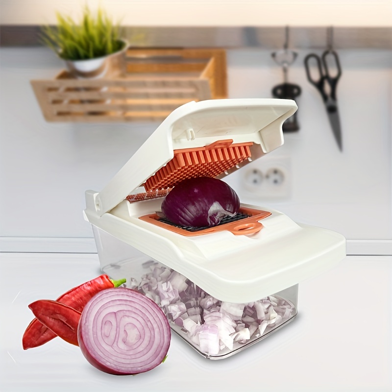Salad Chopper Box Potato Cutter With Drain Basket Stainless Steel Onion  Chopper Slicer Potato Cutter Small Food Processor Large