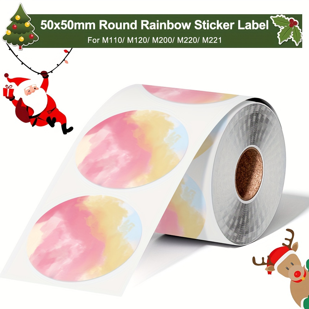 

Phomemo Circle Sticker Label For M110/m120/m200/m220, 1.96" X 1.96"(50x50 Mm), Thermal Round Gradient Color Label For Barcode/logo/gift/thank You Label/small Business/homeuse, Thermal Printer Labels
