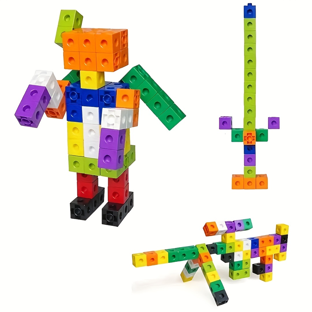 50個/100個 キューブリンクおもちゃビルディングブロック、ミニ正方形